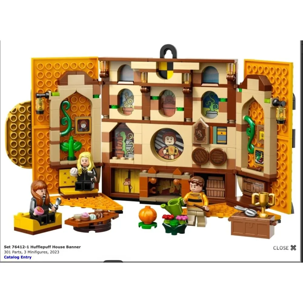 76412 Hufflepuff House Banner Lego Set